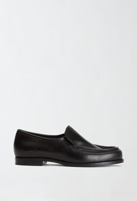 Fabiana Filippi Calfskin loafer, black WHITE ASD265A929L2520000