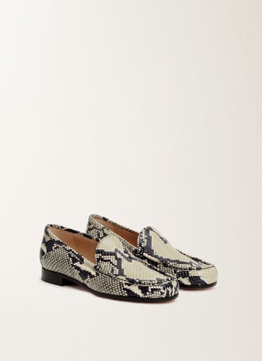 Fabiana Filippi Python-print calfskin loafers, putty WHITE ASD265A929L2520000