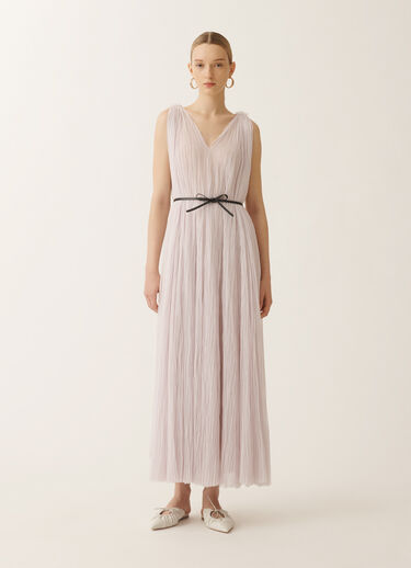 Fabiana Filippi Pleated tulle dress, mauve LAVENDER ABD275F622L3860000