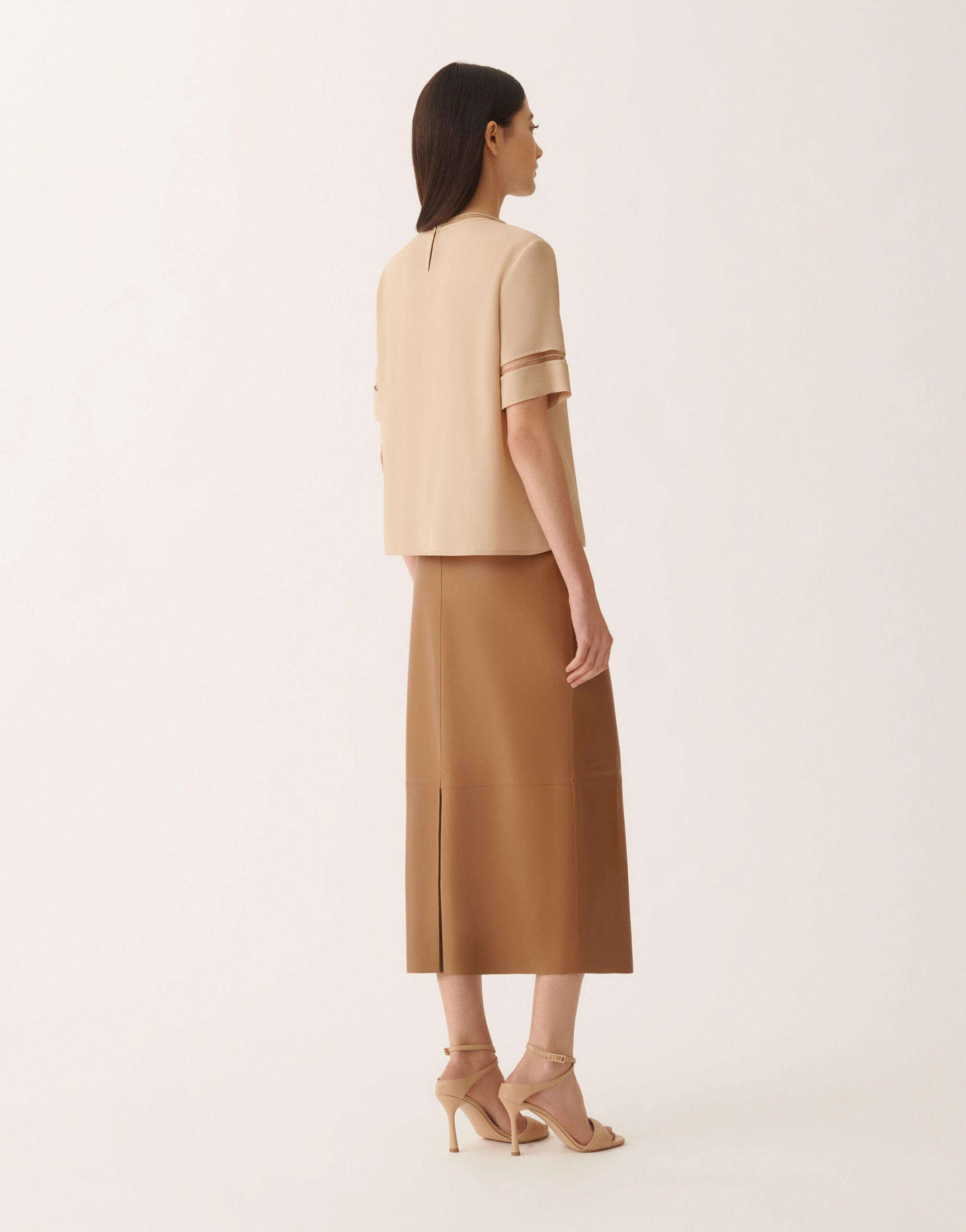 レディースCrepe de chine top, maple Tシャツ&トップス | Fabiana