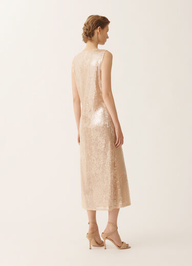 Fabiana Filippi Water-effect sequin dress, nude Beige ABD266F192L7930000