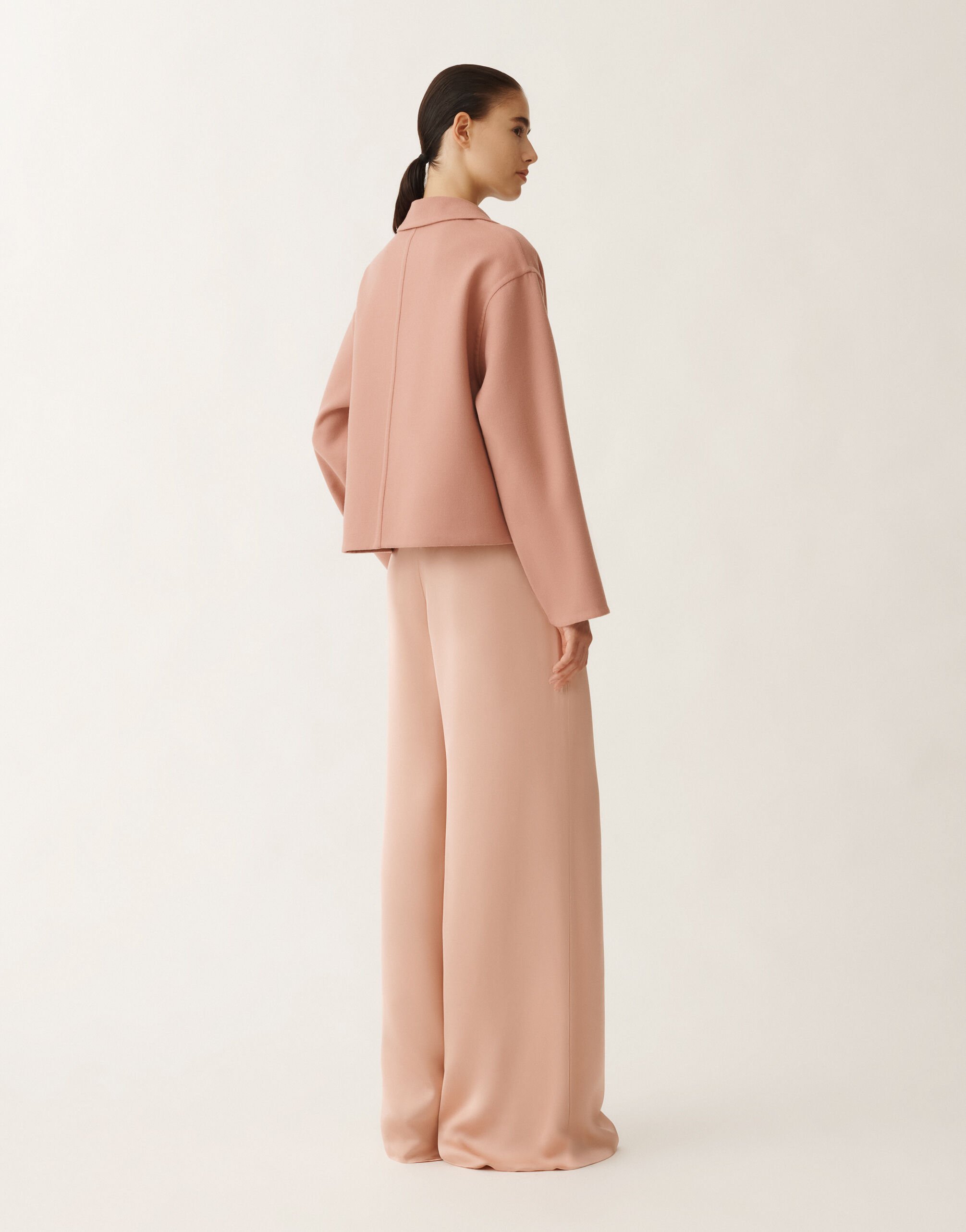 Fabiana Filippi Jacke aus Double-Gewebe aus Wolle, blush ROSA CTD265F225D8040000