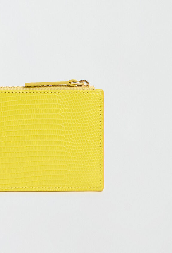 Fabiana Filippi Calfskin card holder, cedar YELLOW AAD224A954L1000000