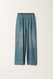 Fabiana Filippi Chambray trousers, light blue BLUE PAD275F386L3460000