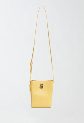 Fabiana Filippi Calfskin mini bag, turmeric BLACK BGD265A849L2560000
