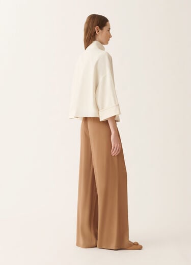 Fabiana Filippi Caban boxy en coton trench, beurre Beurre CTD266F422L9060000