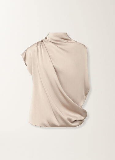 Fabiana Filippi Haut en envers satin, poussière GRIS TPD215F298L5960000