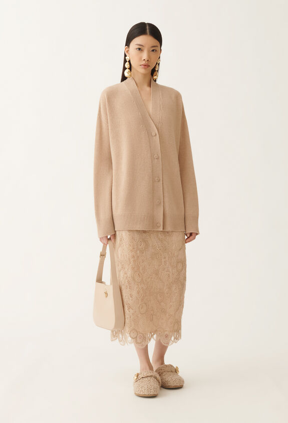 Fabiana Filippi Cashmere and silk sweater, beech BROWN MAD215F014N9000000