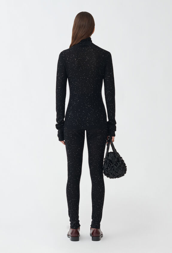 Fabiana Filippi TURTLE NECK SLIM FIT SWEATER BLACK MAD214F045D7220000