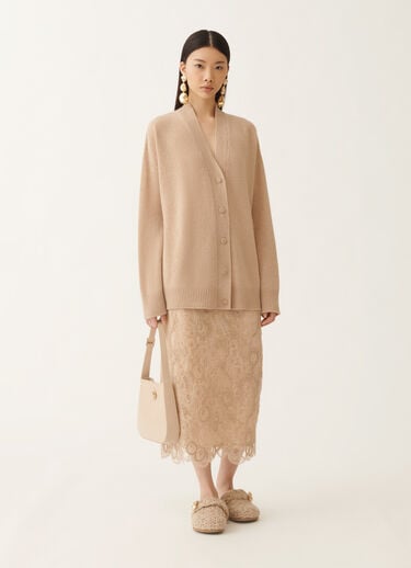 Fabiana Filippi Cardigan in cashmere, faggio MARRONE MAD215F014N9000000