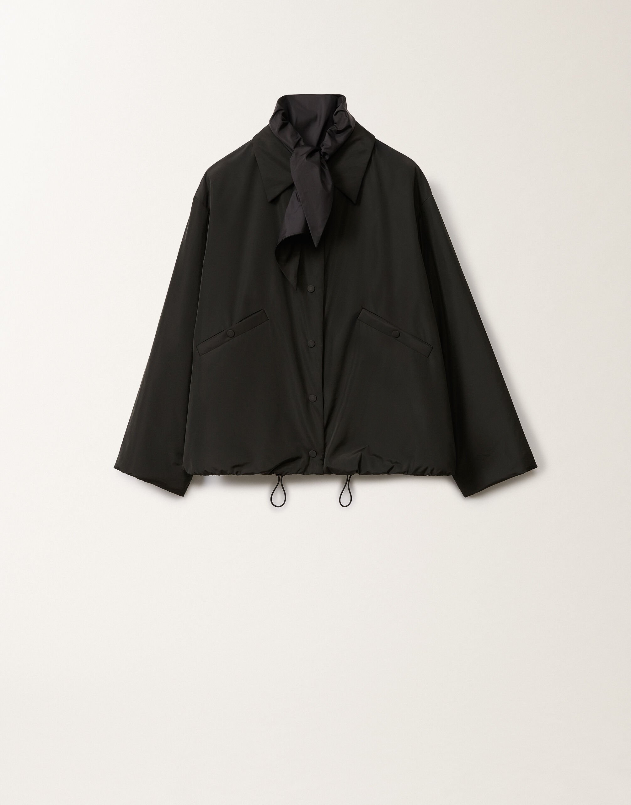 Fabiana Filippi Giacca coach in taffetà tecnico, nero NERO CTD265F247L1930000