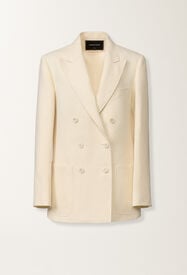 Fabiana Filippi Chaqueta cruzada en tailoring goccia fil coupé, color mantequilla Mantequilla GCD266F216L7820000