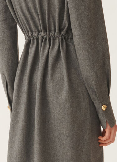 Fabiana Filippi Dress in flannel, rock Grey ABD225F599L6750000