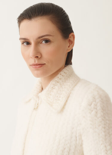 Fabiana Filippi Mink cardigan, white White PLD225F277L6460000