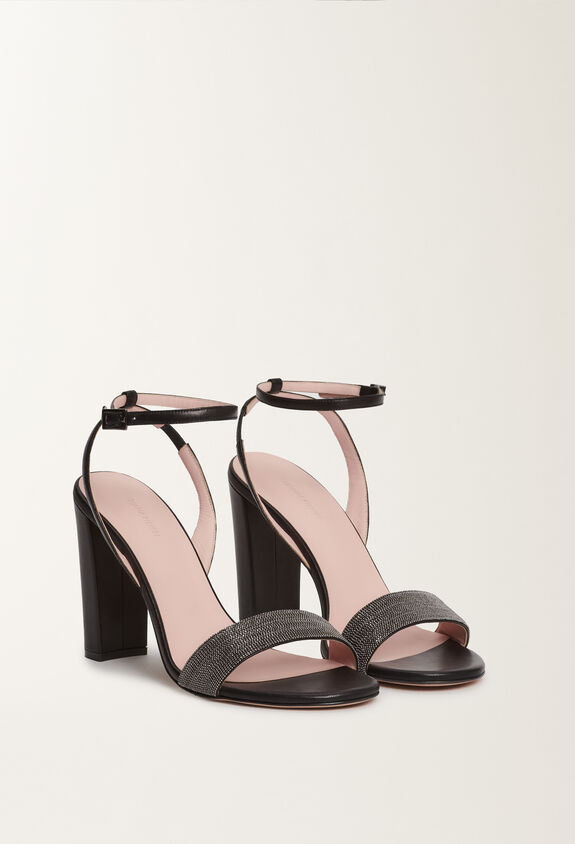 Fabiana Filippi Nappa leather sandals, black BLACK ASD215A822L8140000
