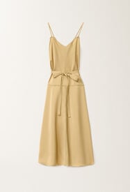 Fabiana Filippi Viscose satin lingerie dress, gold YELLOW ABD265F208L1740000