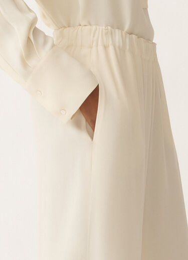 Fabiana Filippi Trevi longer envers satin trousers, vanilla WHITE PAD265F456L2880000