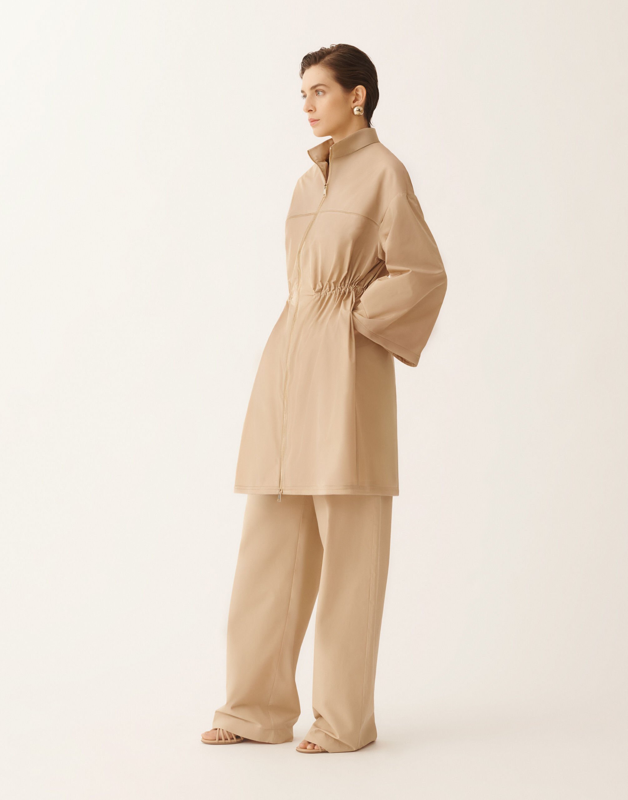 Fabiana Filippi Technical taffeta parka, maple ACER CTD276F712M1230000