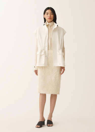 Fabiana Filippi Cotton gabardine safari jacket, white WHITE CTD275F714L1920000