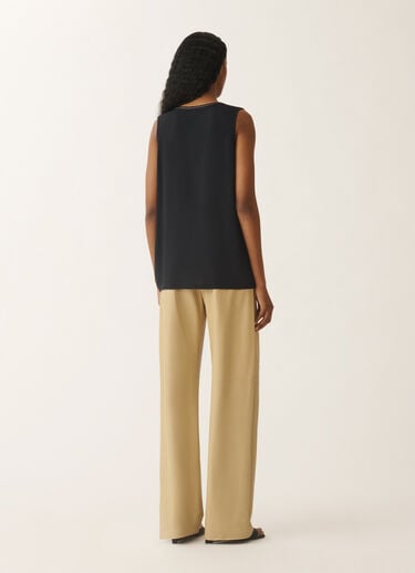 Fabiana Filippi Stretch sablé top, midnight blue BLUE TPD265F773L2350000