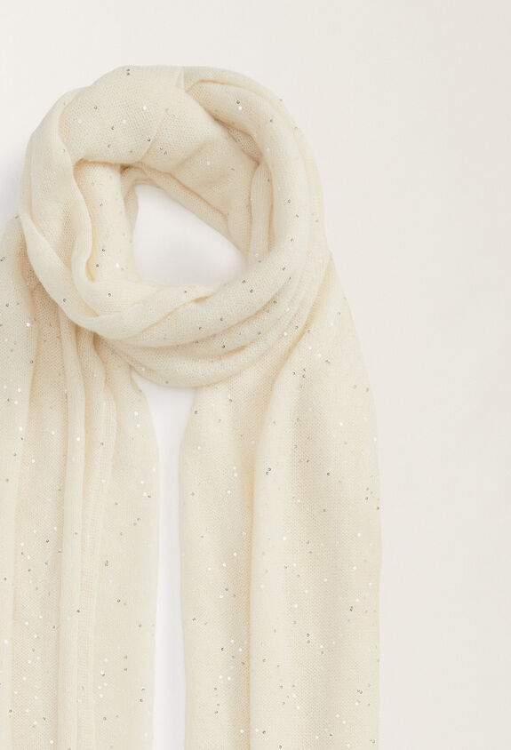 Fabiana Filippi Mohair stole, putty WHITE SAD265A814D8170000