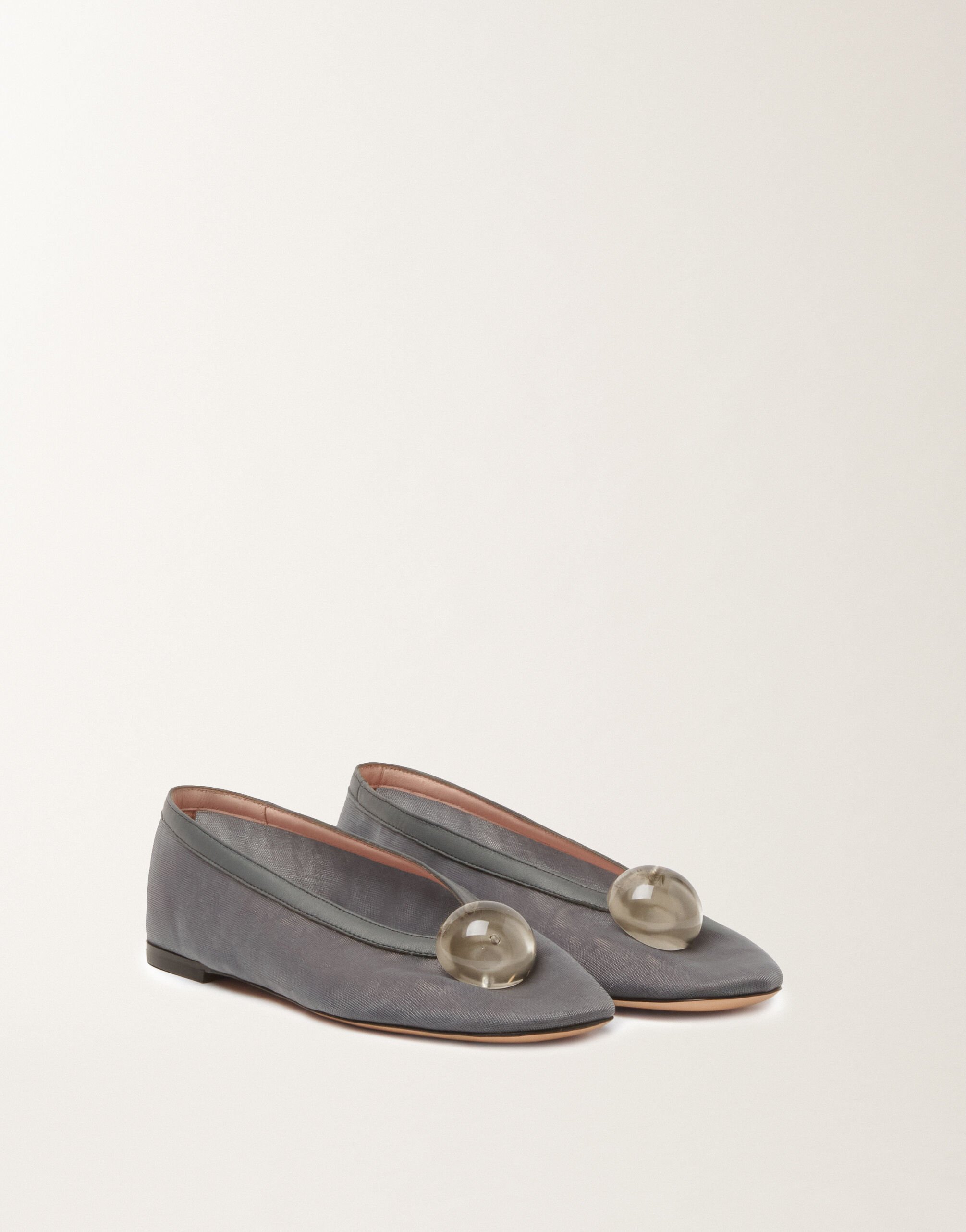 Ballerinaflach in Netz, grau Fabiana Filippi Ballerinaflach in Netz, grau Grau ASD266A850M0190000