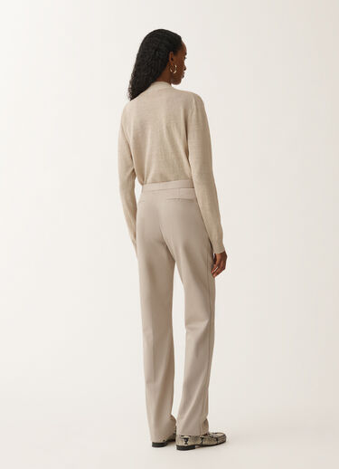 Fabiana Filippi Hose Montefalco aus Baumwollgabardine, schlammbraun VANILLE PAD265F326L1920000