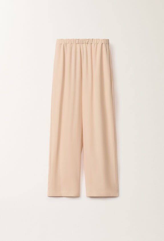 Fabiana Filippi Pantalon Trevi longer en envers satin, rose poudré ROSE PAD265F456L2880000