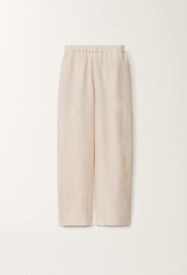 Fabiana Filippi Hose Trevi aus Leinencanvas, greige WEISS PAD275F310D8350000