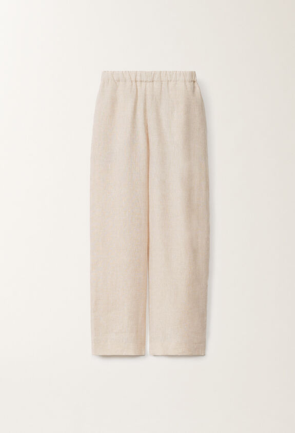 Fabiana Filippi Pantalon Trevi en toile de lin, grège GREIGE PAD275F310D8350000