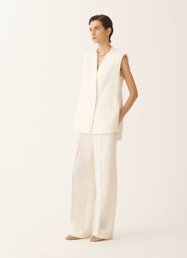 Fabiana Filippi Crepe de chine pants, butter BUTTER PAD276F336M1870000