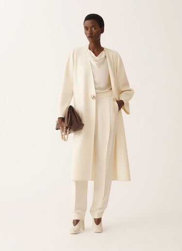Fabiana Filippi Top in enver satin, butter White TPD225F843L7030000