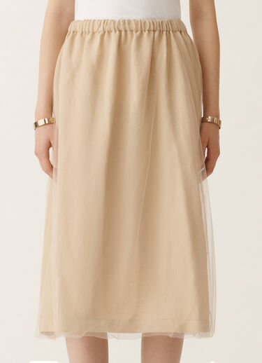 Fabiana Filippi Linen and viscose skirt, sand SAND GND275F848L3540000