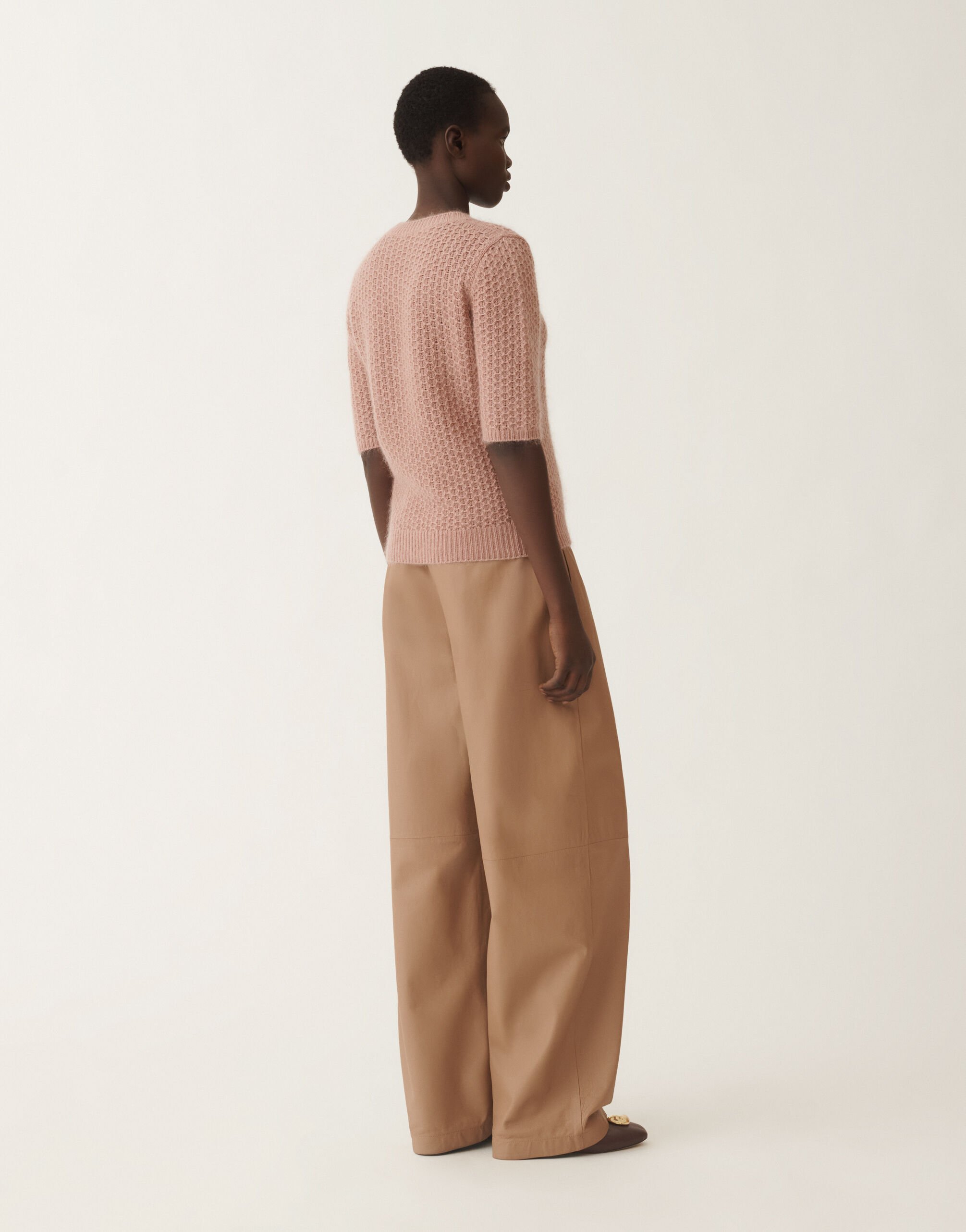 Fabiana Filippi Pullover aus Platinum-Mohair, rauchrosa Rosa MAD215F074L5510000