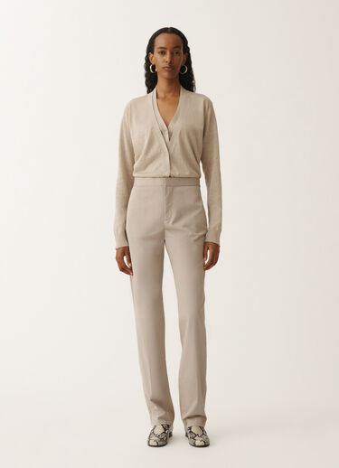 Fabiana Filippi Hose Montefalco aus Baumwollgabardine, schlammbraun VANILLE PAD265F326L1920000