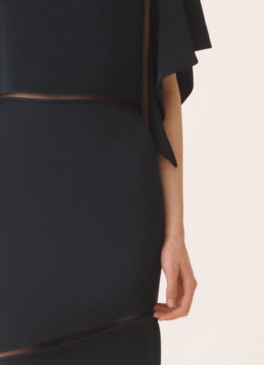 Fabiana Filippi Midi dress in midnight blue enver satin Blue ABD266F187L7800000