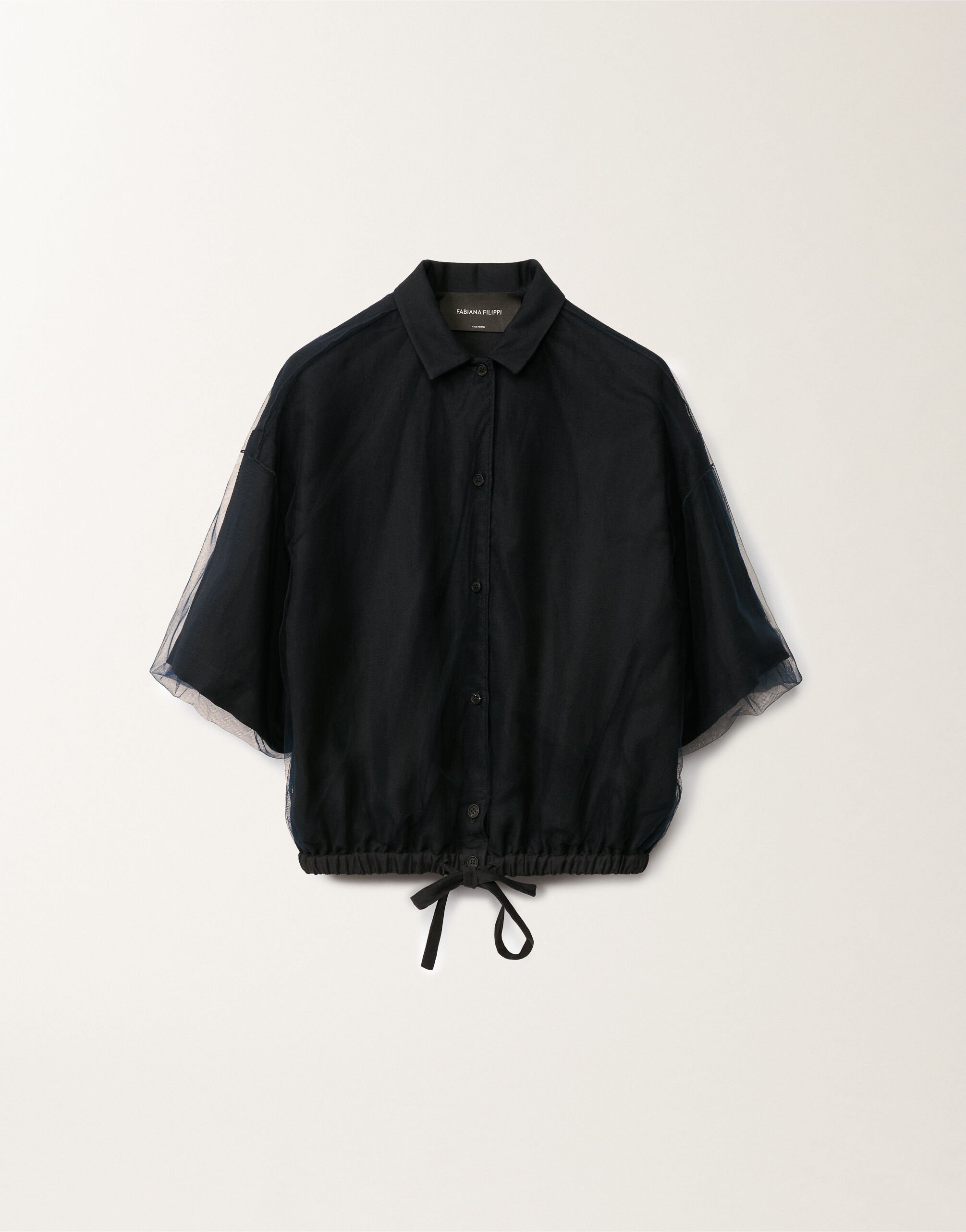 公式通販 - 人気アイテム多数 blue midnight shirt, viscose and Linen for Fabiana | Women トップス
