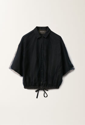 Fabiana Filippi Linen and viscose shirt, midnight blue BLUE MAD275F053D2730000