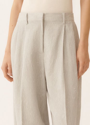 Fabiana Filippi Fil coupé drop tailoring pants, ice Gray PAD266F367D9570000