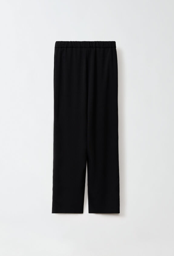 Fabiana Filippi Silk marocain trousers, black BLACK PAD224F255SK100000