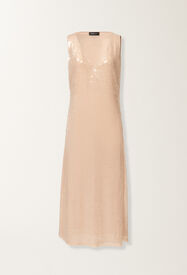 Fabiana Filippi Water-effect sequin dress, nude Beige ABD266F192L7930000