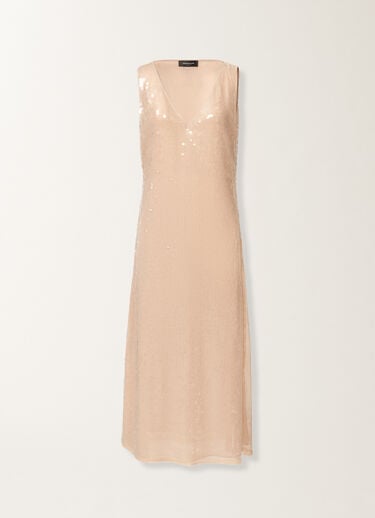 Fabiana Filippi Water-effect sequin dress, nude Beige ABD266F192L7930000