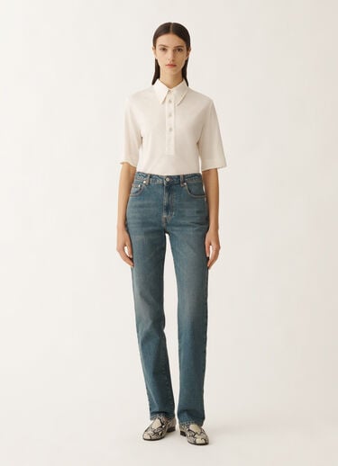 Fabiana Filippi Narni 5-pocket denim trousers, vintage blue BLUE PAD265F328L1820000
