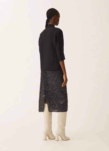 Fabiana Filippi Top in enver satin, black Black TPD225F843L7030000