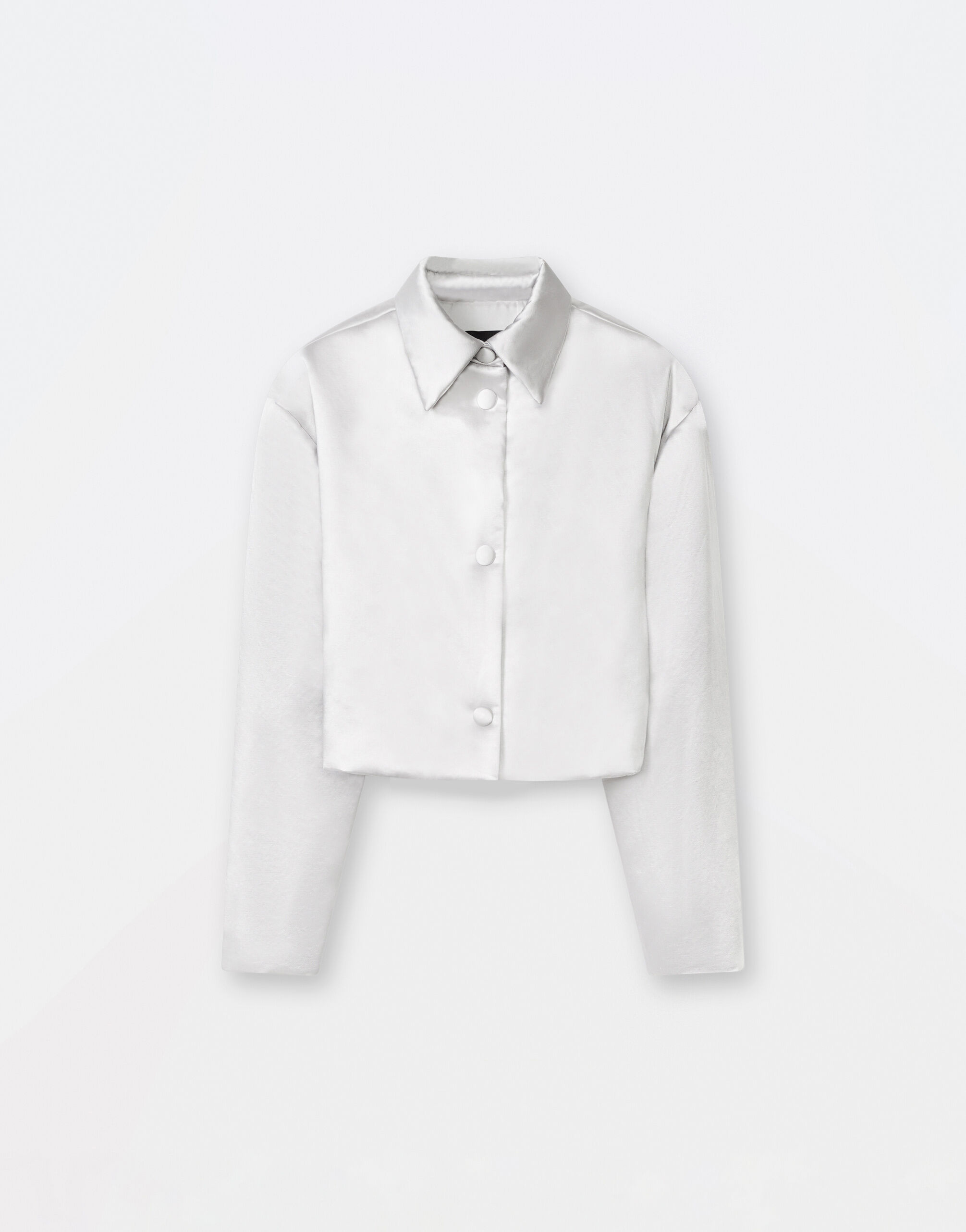 Fabiana Filippi long-sleeve satin shirt - White