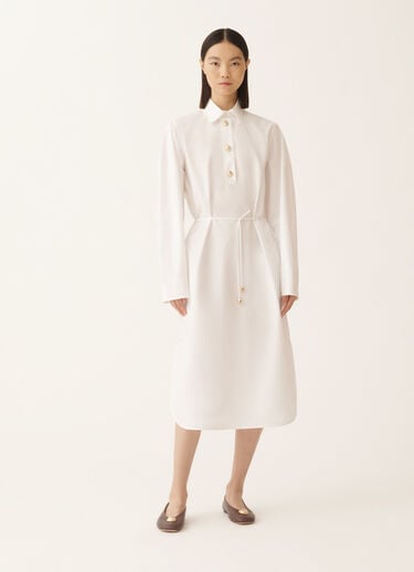 Fabiana Filippi Poplin-Kleid, optisches Weiß Weiß ABD215F174D6500000
