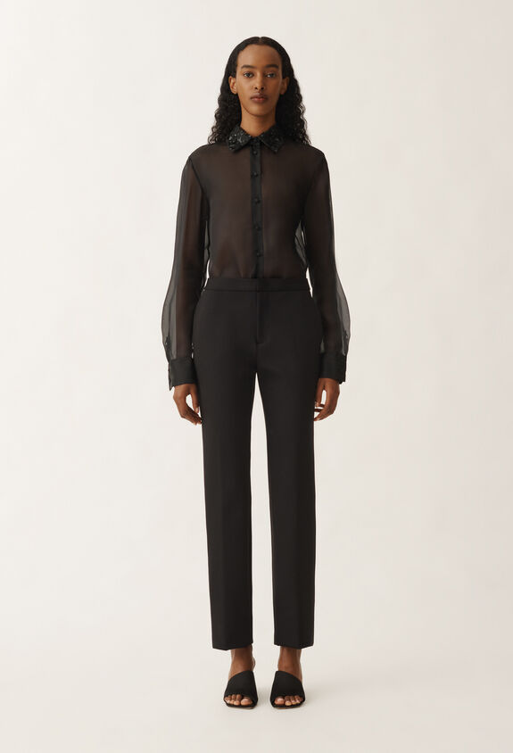 Fabiana Filippi Montefalco scuba trousers, black BLACK PAD265F326D4320000