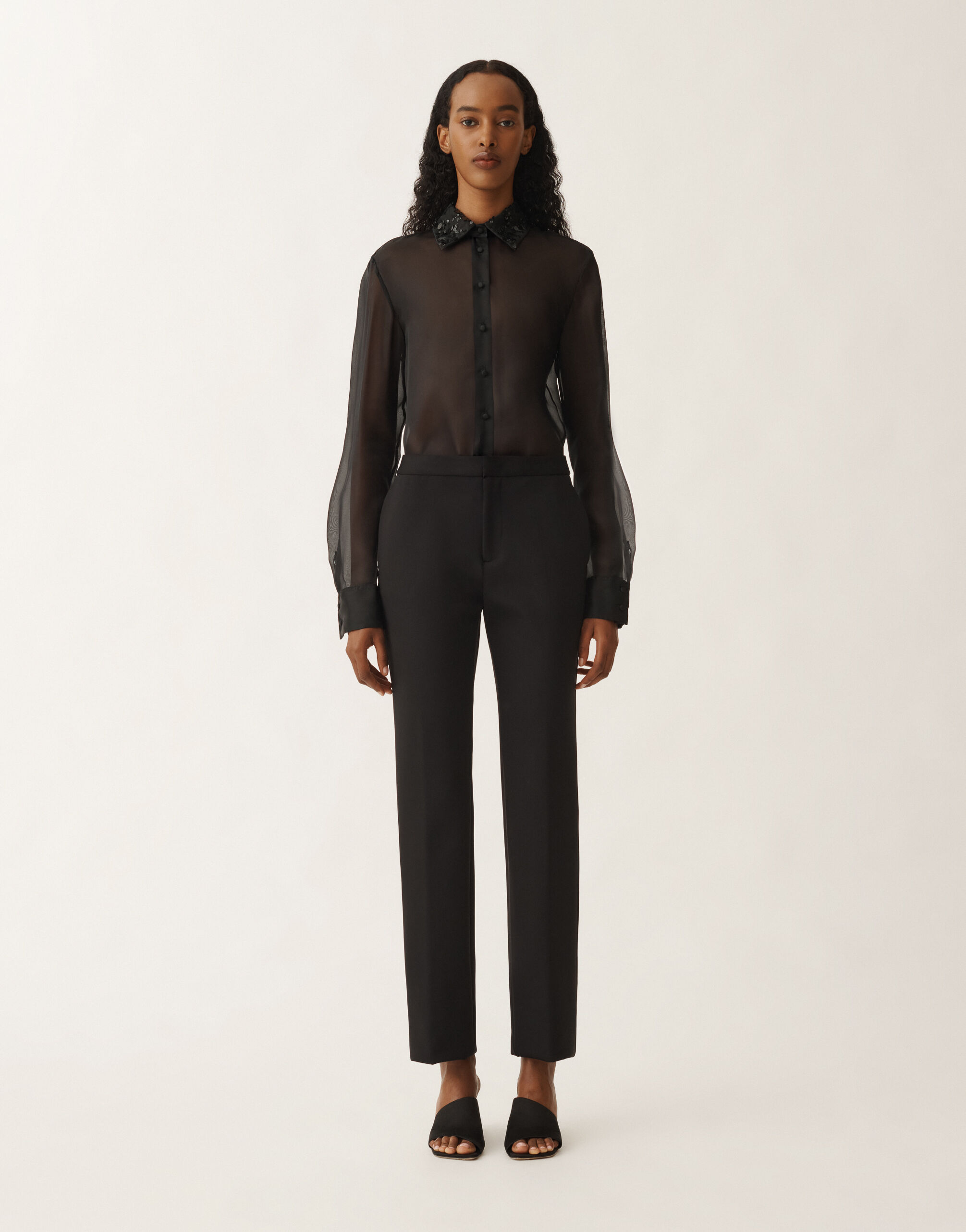 Fabiana Filippi Montefalco scuba trousers, black BLACK PAD265F326D4320000