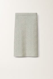 Fabiana Filippi Gonna in tweed di maglia lurex, verde acqua e vaniglia VANIGLIA/VERDE ACQUA GND275F778L3660000