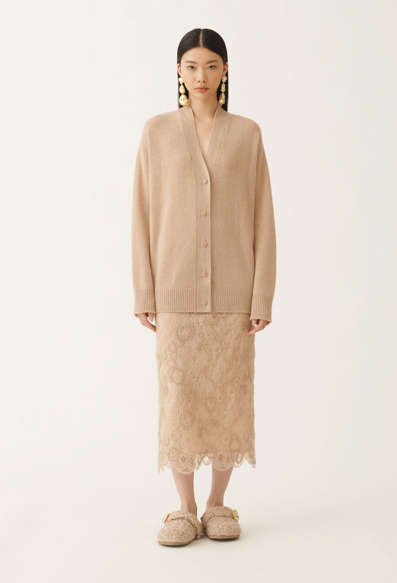 Fabiana Filippi Cashmere and silk sweater, beech BROWN MAD215F014N9000000